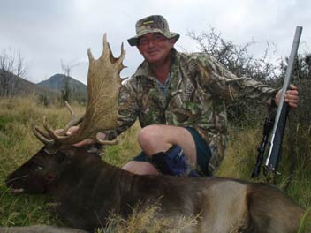 Dan Odlum with his free-range Fallow buck